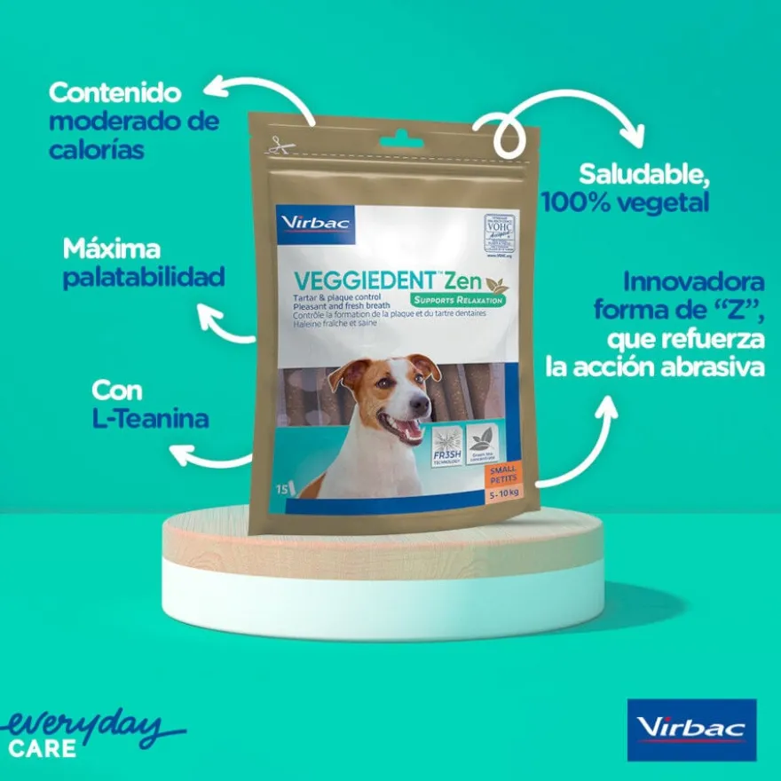 Virbac Snack para cães formato L Veggiedent Zen