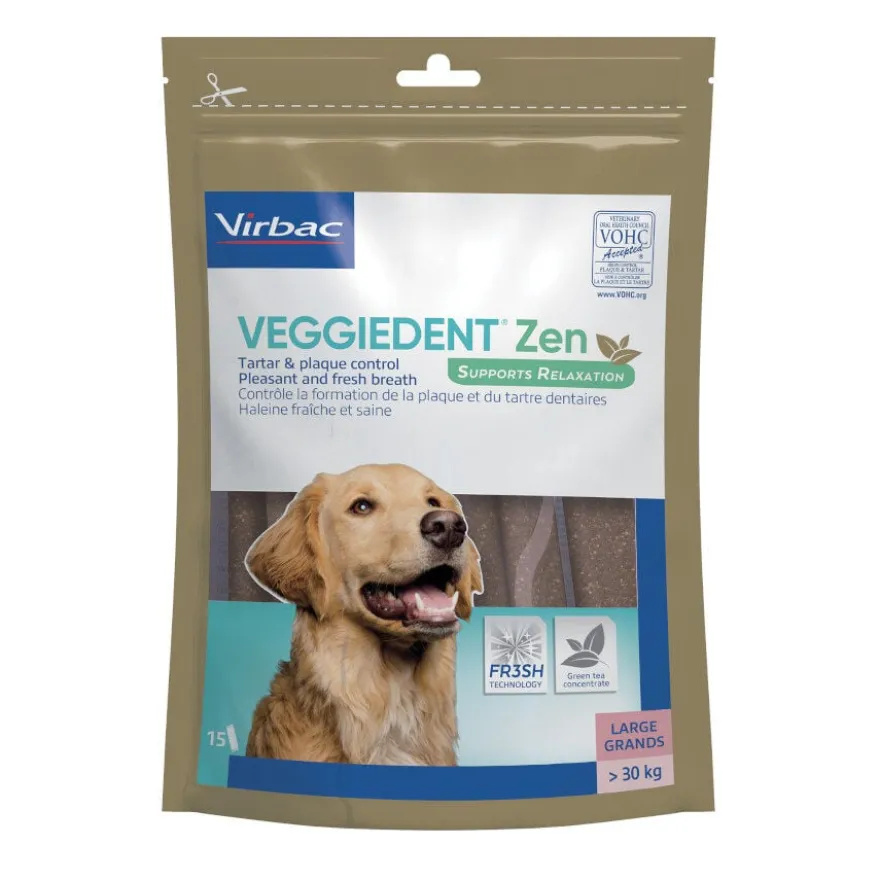 Virbac Snack para cães formato L Veggiedent Zen