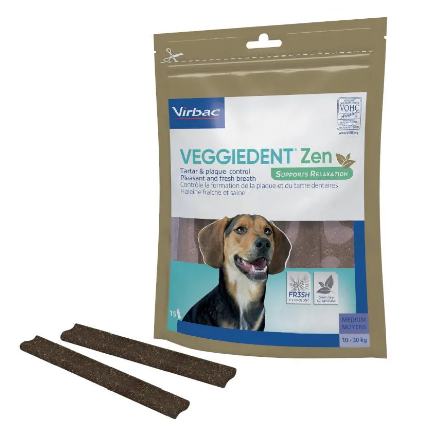 Virbac Snack para cães formato M Veggiedent Zen