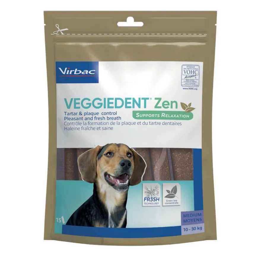 Virbac Snack para cães formato M Veggiedent Zen