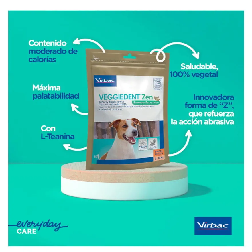 Virbac Snack para cães formato S Veggiedent Zen