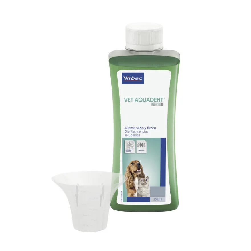 Virbac Vet Aquadent Elixir Bucal para cães e gatos