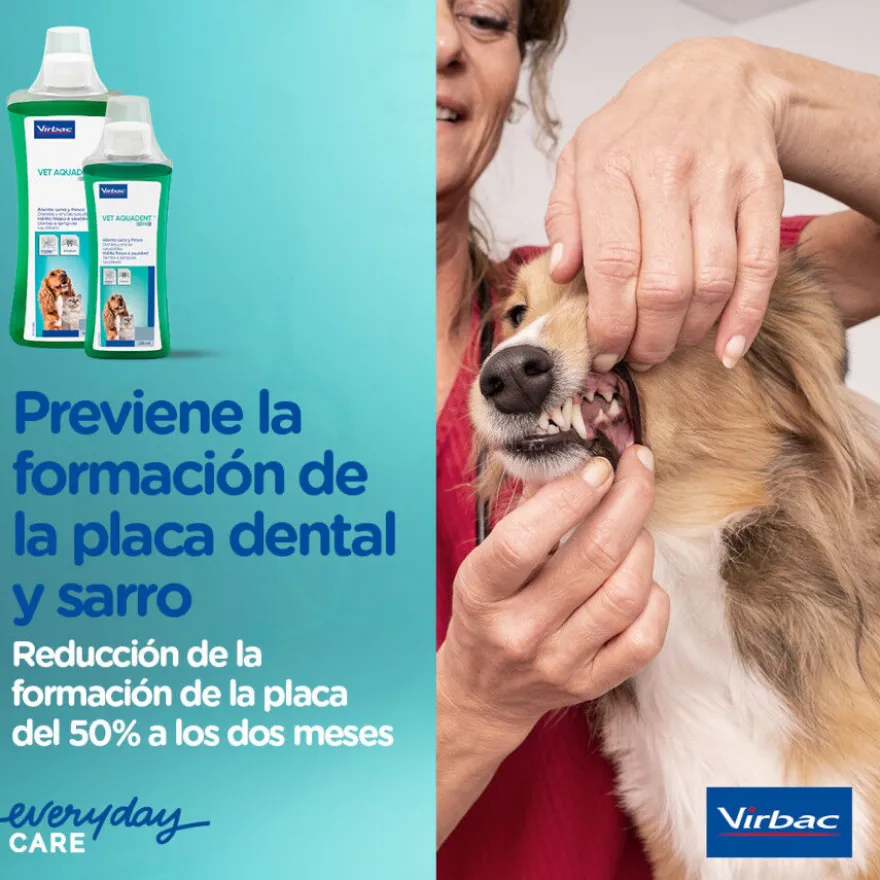 Virbac Vet Aquadent Elixir Bucal para cães e gatos