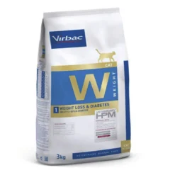 Virbac W1 Weight Loss Diabetes HPM ração para gatos