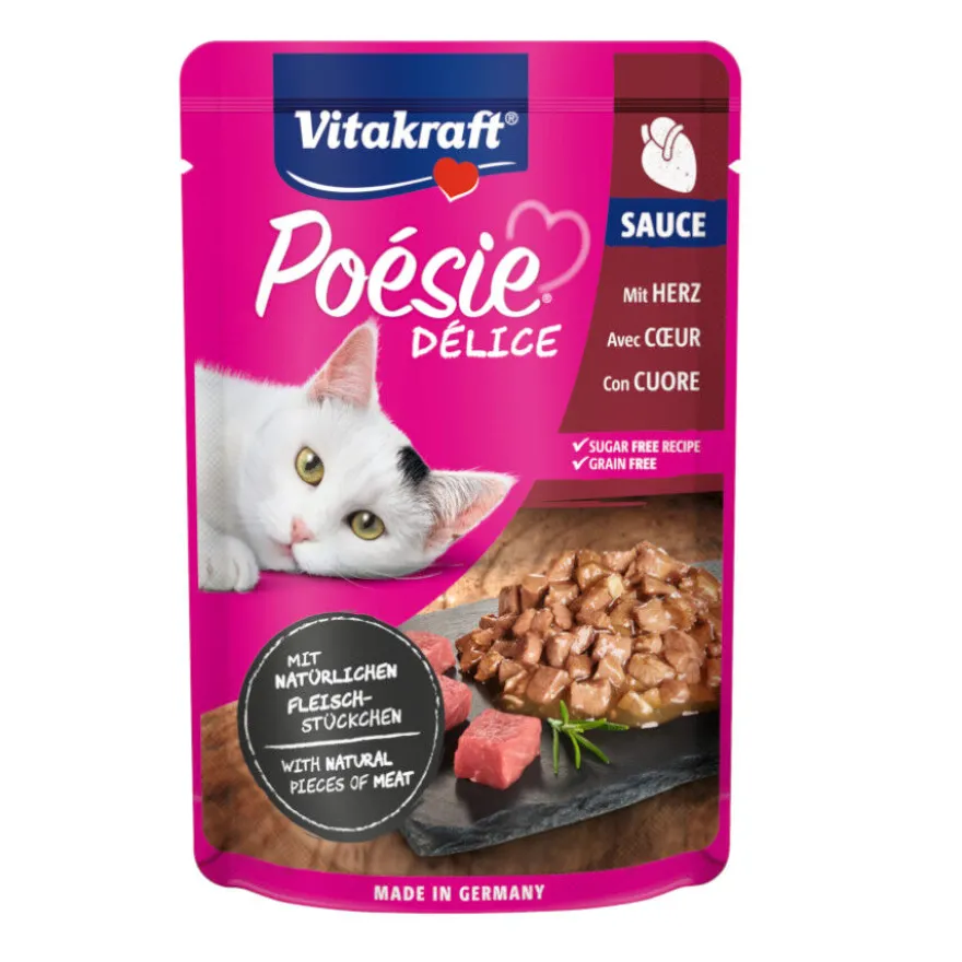 Vitakraft Poésie Coração saqueta em molho para gatos
