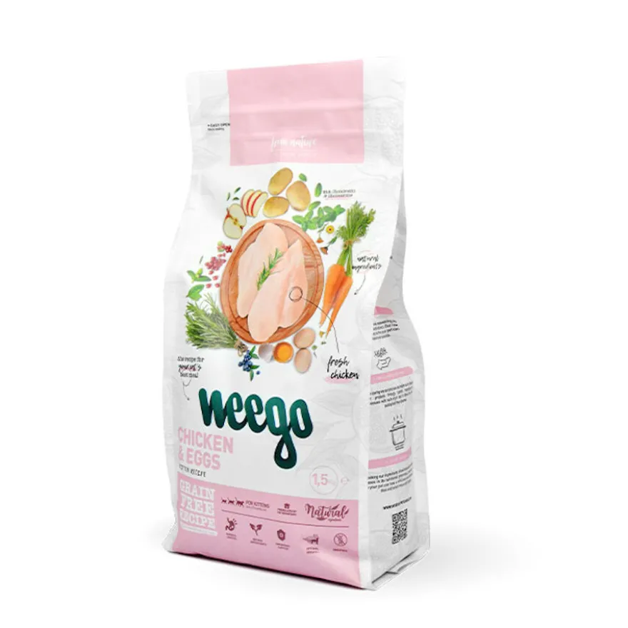 Weego Frango e ovos ração para gatitos