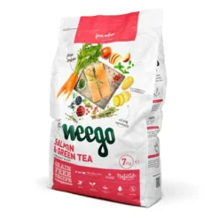Weego Salmão e Chá Verde ração para gatos
