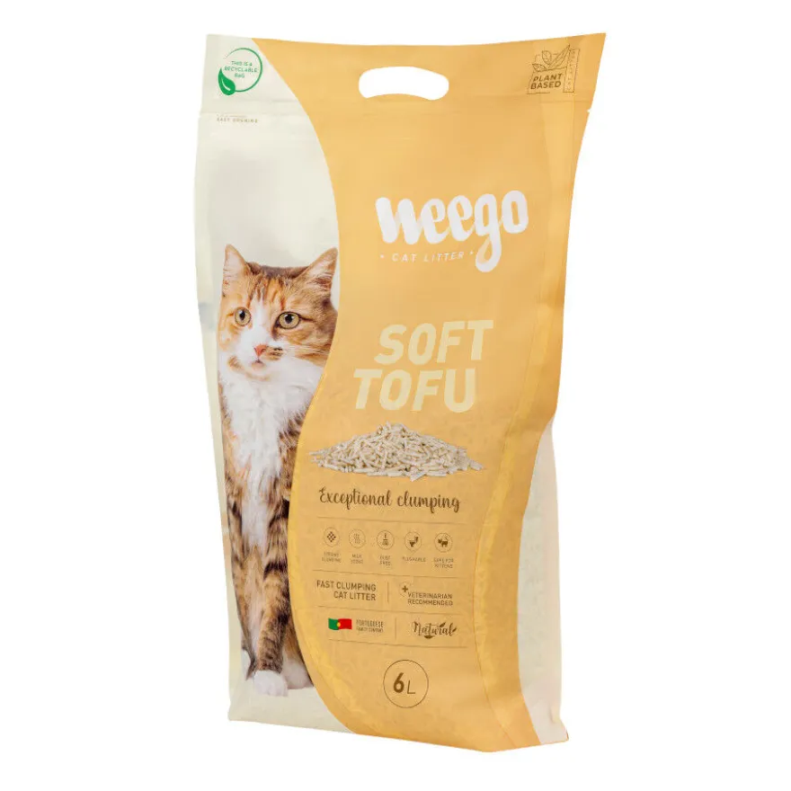 Weego Soft Tofu Areia aglomerante para gatos