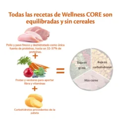 Wellness Core Adult Medium/Large Healthy Peru ração para cães