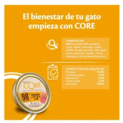 Wellness Core Adult Single Protein Terneira terrina para gatos