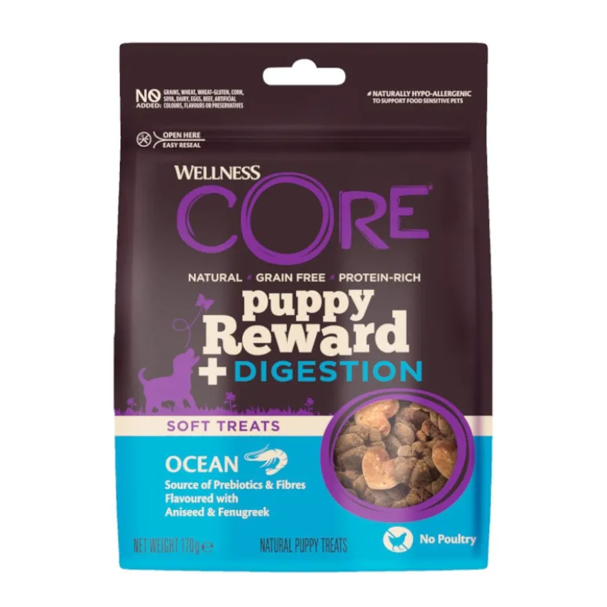 Wellness Core Biscoitos Reward + Digestion Krill para cães