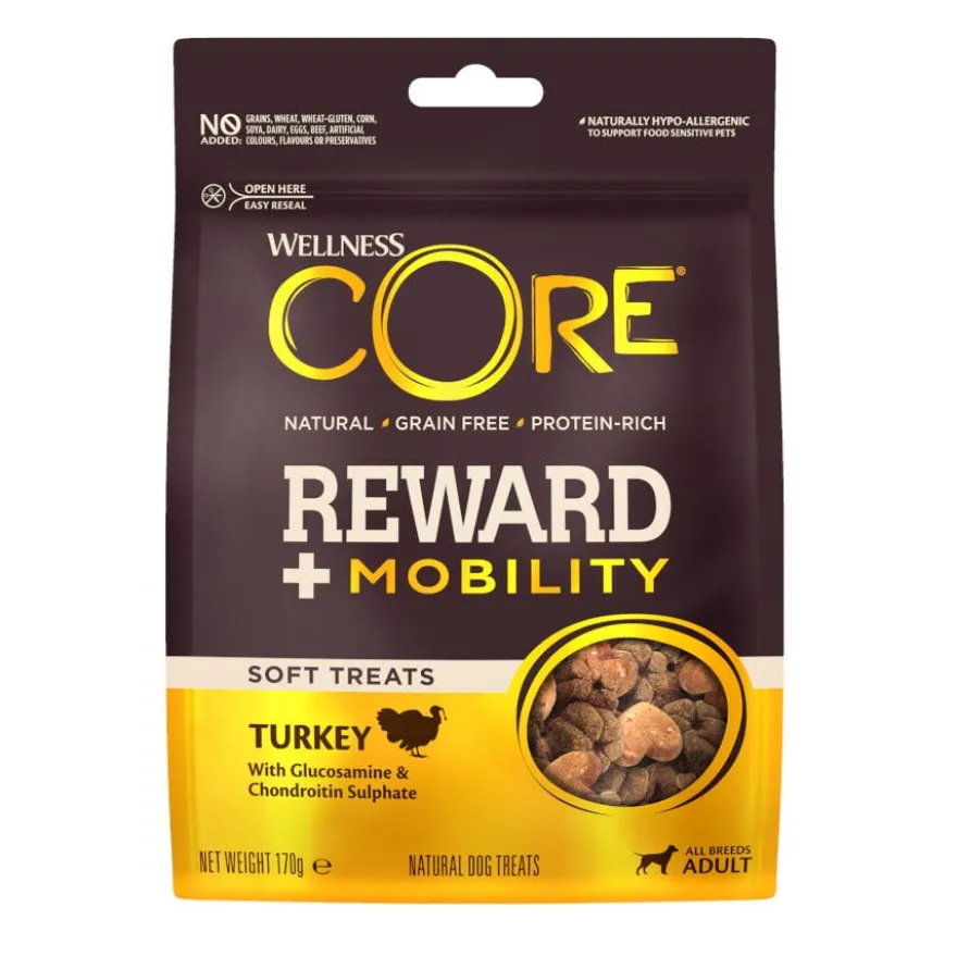Wellness Core Biscoitos Reward + Mobility Peru para cães adultos