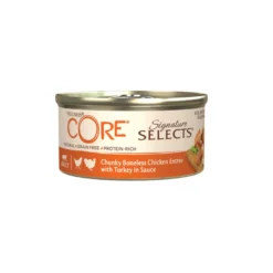 Wellness Core Chunky frango e peru lata para gatos