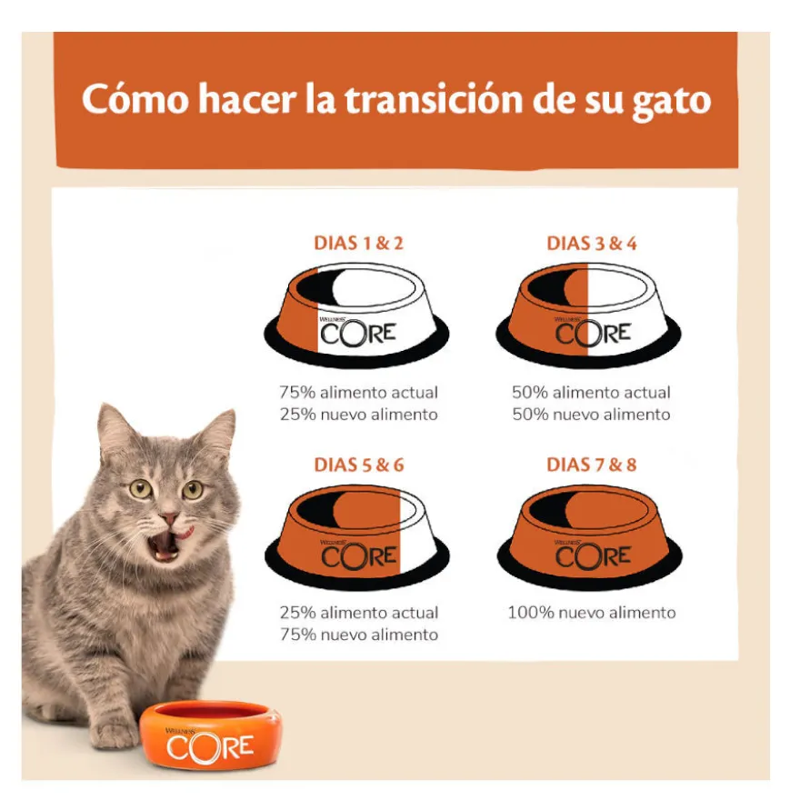 Wellness Core Kitten Peru e Frango ração para gatos
