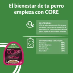 Wellness Core Small Breed Grain Free Cordeiro e Veado terrina para cães