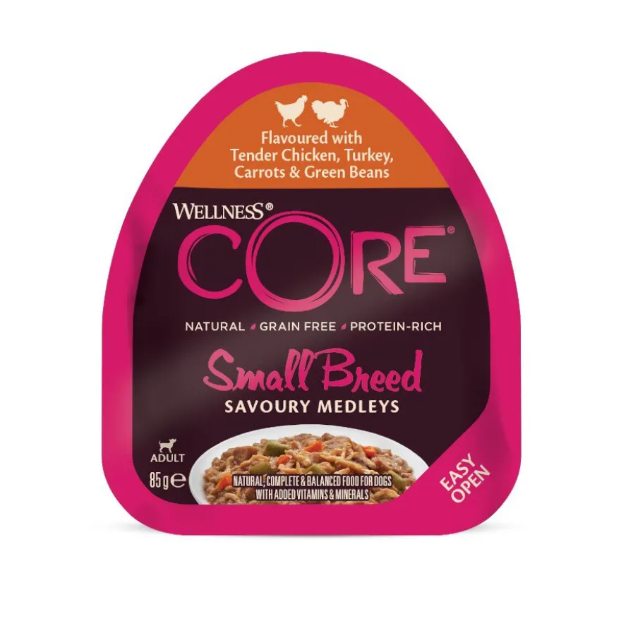 Wellness Core Small Breed Grain Free Frango e Peru Terrina para cães