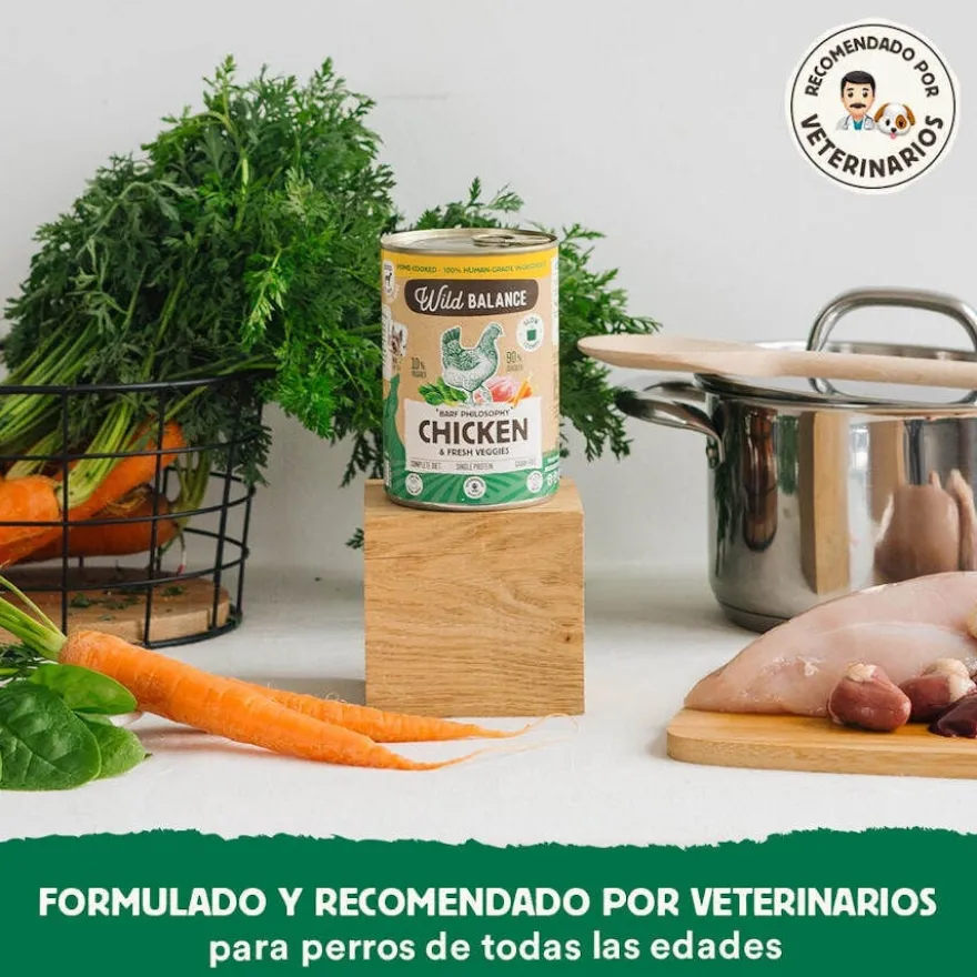 Wild Balance BARF de Frango e Legumes em lata para cães