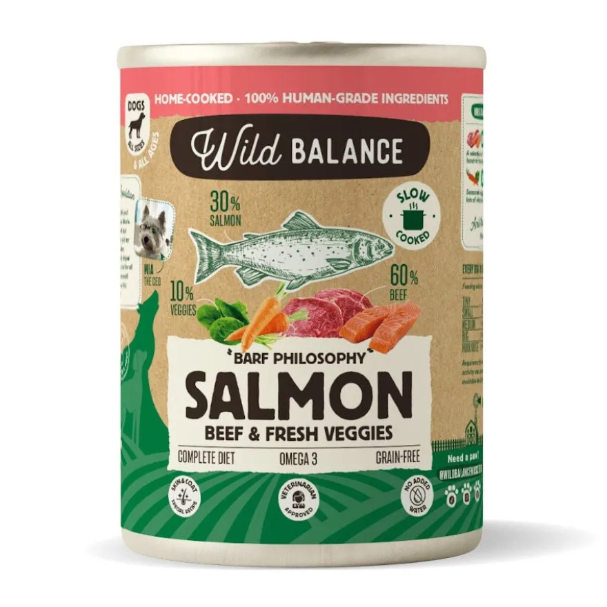 Wild Balance BARF de Salmão e Vitela em lata para cães