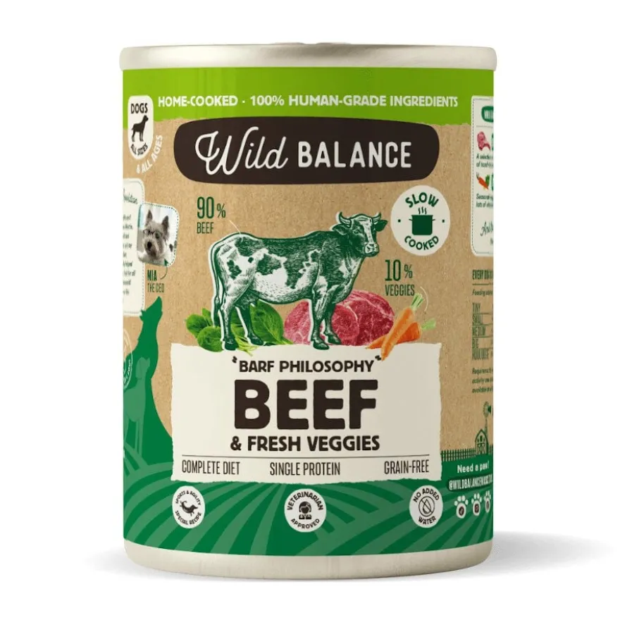 Wild Balance BARF de Vitela e Legumes em lata para cães