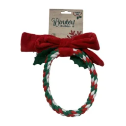 Wonder Christmas Anel de Corda com Som Brinquedo para Cães