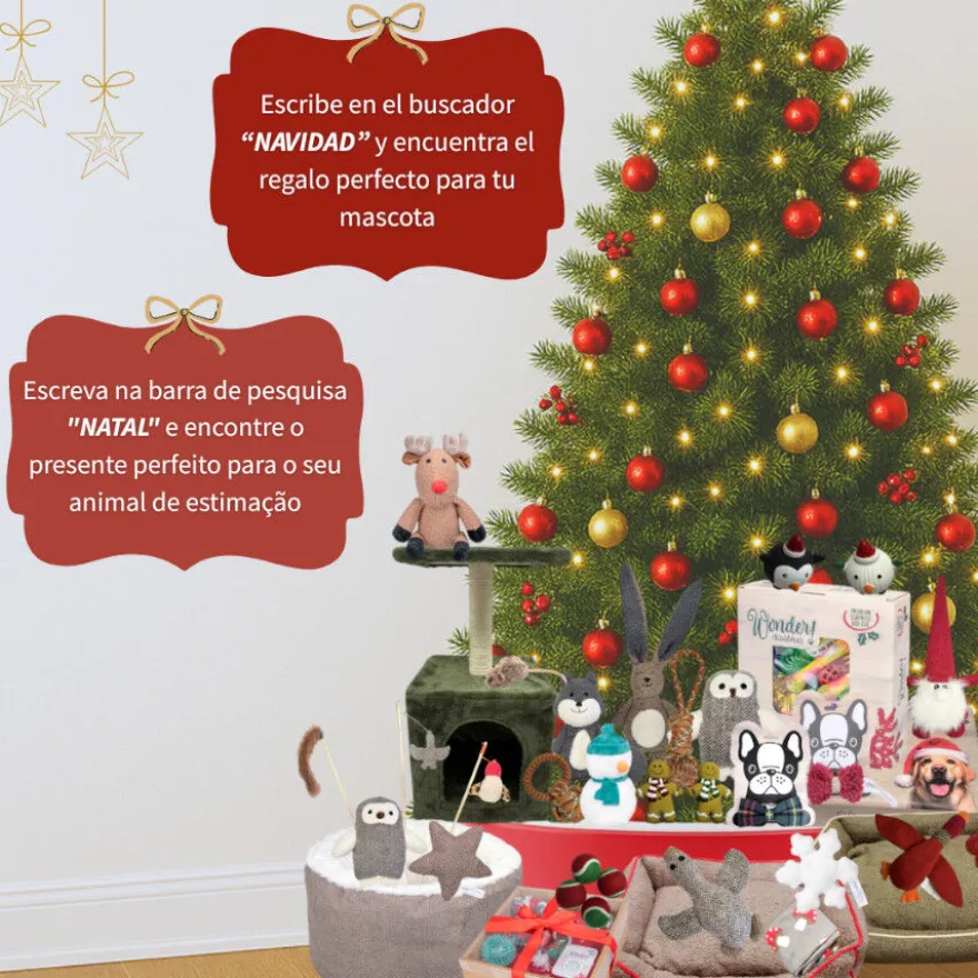 Wonder Christmas Vara com Brinquedo Pai Natal para Gatos