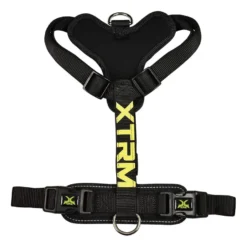 X-TRM Cronos Neon Flash Peitoral Preto para cães