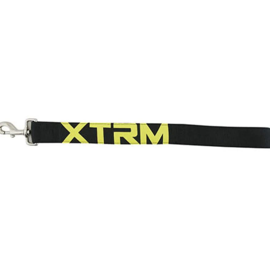 X-TRM Neon Flash Trela curta preta para cães