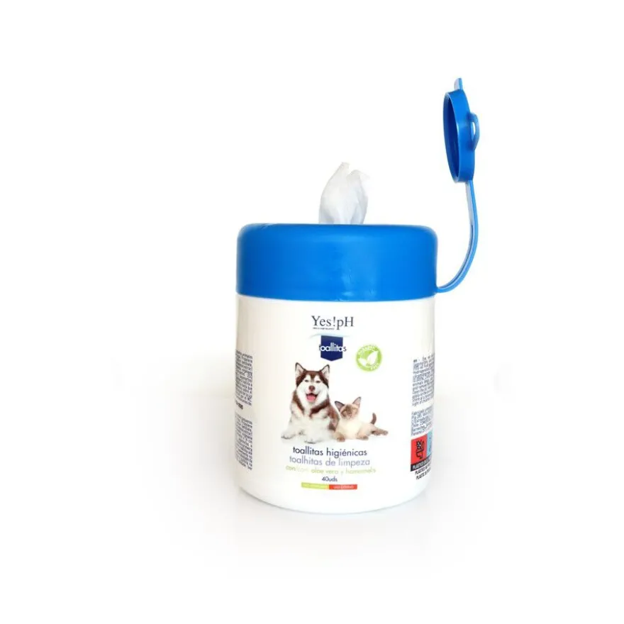 Yes!pH Toalhitas Húmidas de Limpeza para cães e gatos